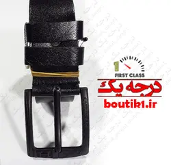 کمربند چرم طبیعی گاومیشی مشکی