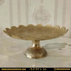 قیمت شیرینی خوری برنز برنجی هندی مدل طاووس | برنز نوین