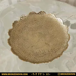 قیمت شیرینی خوری برنز برنجی هندی مدل طاووس | برنز نوین