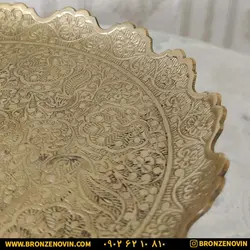 قیمت شیرینی خوری برنز برنجی هندی مدل طاووس | برنز نوین