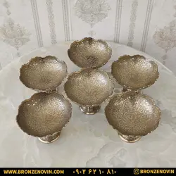 هفت سین برنزی هندی مدل طاووس سایز بزرگ کد ۴۱۰۹