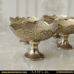 هفت سین برنزی هندی مدل طاووس سایز بزرگ کد ۴۱۰۹
