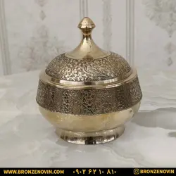 قیمت شکلات خوری برنز برنجی هندی مدل طاووس | برنز نوین