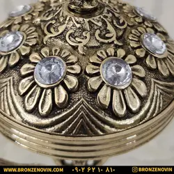 قیمت شکلات خوری برنز برنجی مدل آفتابگردان پایه فرشته