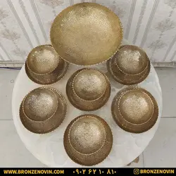 قیمت ست و سرویس پذیرایی 13 پارچه برنجی برنزی هندی| برنز نوین