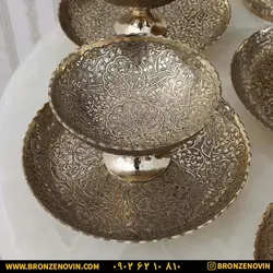 قیمت ست و سرویس پذیرایی 13 پارچه برنجی برنزی هندی| برنز نوین