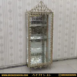 خرید و قیمت بوفه برنز برنجی گل رز تخت 70 سانتی متری مستطیلی