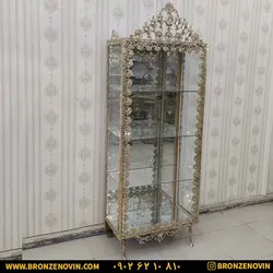 خرید و قیمت بوفه برنز برنجی گل رز تخت 70 سانتی متری مستطیلی