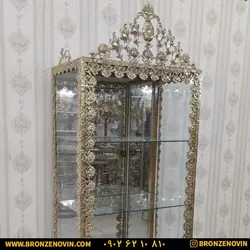 خرید و قیمت بوفه برنز برنجی گل رز تخت 70 سانتی متری مستطیلی