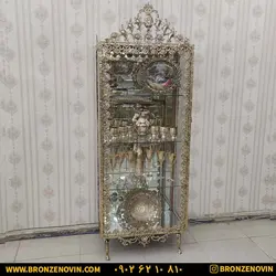 خرید و قیمت بوفه برنز برنجی گل رز تخت 70 سانتی متری مستطیلی
