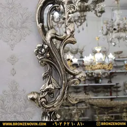خرید و قیمت آینه شمعدان برنز و کنسول برنجی مدل نسیم