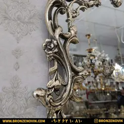 خرید و قیمت آینه شمعدان برنز و کنسول برنجی مدل نسیم