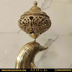 قیمت شکلات خوری برنز برنجی مدل دلفین | برنز نوین