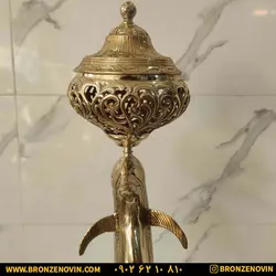 قیمت شکلات خوری برنز برنجی مدل دلفین | برنز نوین