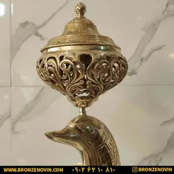 قیمت شکلات خوری برنز برنجی مدل دلفین | برنز نوین