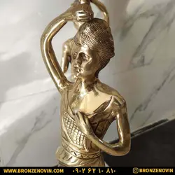 قیمت میز تلفن برنز و میز خاطره برنجی مدل 3 پسر بچه قطر 60