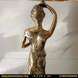 قیمت میز تلفن برنز و میز خاطره برنجی مدل 3 پسر بچه قطر 60