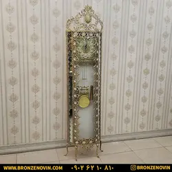 قیمت ساعت ایستاده برنز برنجی مدل آفتابگردان بزرگ تاج بزرگ