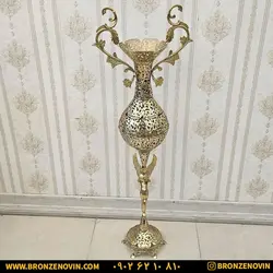 قیمت گلدان برنز برنجی کنار سالنی ایستاده مدل فرشته جدید سنگین