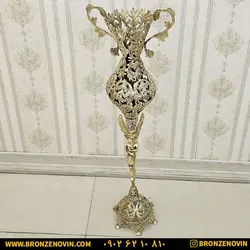 قیمت گلدان برنز برنجی کنار سالنی ایستاده مدل فرشته جدید سنگین