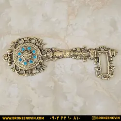 قیمت جاکلیدی برنزی برنجی دیواری مدل کلید بزرگ نگینی جدید