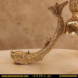 خرید و قیمت جلو مبلی برنز و میز عسلی گل آفتابگردان پایه ماهی