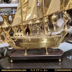 خرید و قیمت مجسمه کشتی برنجی دکوری هندی سایز بزرگ |برنز نوین