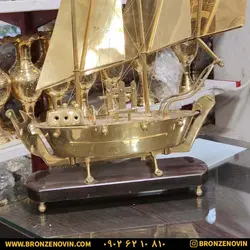 خرید و قیمت مجسمه کشتی برنجی دکوری هندی سایز بزرگ |برنز نوین