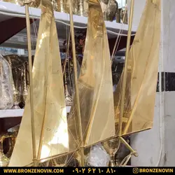 خرید و قیمت مجسمه کشتی برنجی دکوری هندی سایز بزرگ |برنز نوین