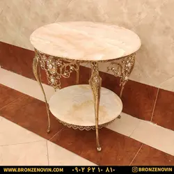 میز تلفن برنز (برنجی) قطر 60 با قیمت فوق العاده و ضمانت کتبی