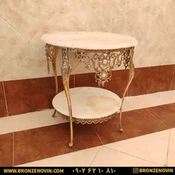 میز تلفن برنز (برنجی) قطر 60 با قیمت فوق العاده و ضمانت کتبی