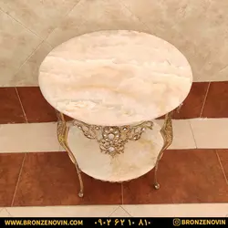میز تلفن برنز (برنجی) قطر 60 با قیمت فوق العاده و ضمانت کتبی