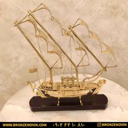 خرید و قیمت مجسمه کشتی برنجی دکوری هندی سایز 3 |برنز نوین