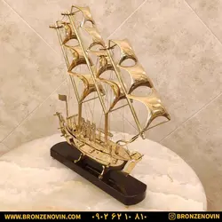 خرید و قیمت مجسمه کشتی برنجی دکوری هندی سایز 3 |برنز نوین