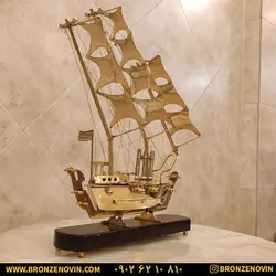 خرید و قیمت مجسمه کشتی برنجی دکوری هندی سایز 3 |برنز نوین