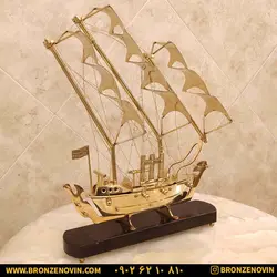 خرید و قیمت مجسمه کشتی برنجی دکوری هندی سایز 3 |برنز نوین