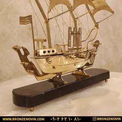 خرید و قیمت مجسمه کشتی برنجی دکوری هندی سایز 3 |برنز نوین
