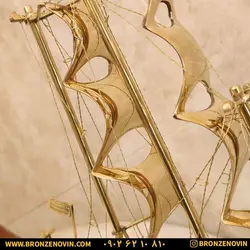 خرید و قیمت مجسمه کشتی برنجی دکوری هندی سایز 3 |برنز نوین