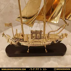 خرید و قیمت مجسمه کشتی برنجی دکوری هندی سایز بزرگ |برنز نوین