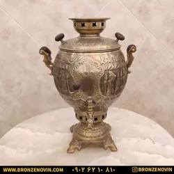 خرید و قیمت سماور زغالی برنجی 6 لیتری | برنز نوین