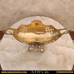شکلات خوری برنز (برنجی) مدل کشکول سایز بزرگ با قیمت فوق العاده