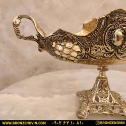 شکلات خوری برنز (برنجی) مدل کشکول سایز بزرگ با قیمت فوق العاده