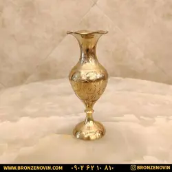 خرید و قیمت گلدان رومیزی برنجی هندی سایز 6 | برنز نوین