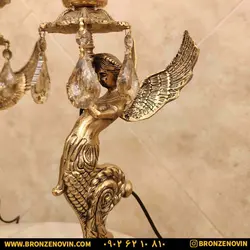 شمعدان برنز مدل فرشته آنتیک با قیمت فوق العاده و ضمانت اصالت