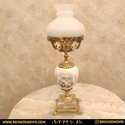 آباژور رومیزی برنزی سرامیکی با قیمت فوق العاده و ضمانت اصالت