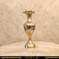 خرید و قیمت گلدان رومیزی برنجی هندی سایز 15 | برنز نوین