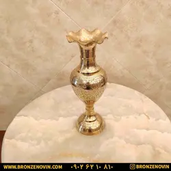 خرید و قیمت گلدان رومیزی برنجی هندی سایز 15 | برنز نوین