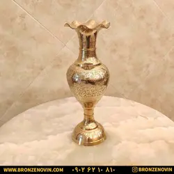 خرید و قیمت گلدان رومیزی برنجی هندی سایز 15 | برنز نوین