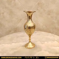 خرید و قیمت گلدان رومیزی برنجی هندی سایز 10 | برنز نوین