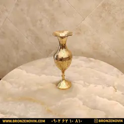 خرید و قیمت گلدان رومیزی برنجی هندی سایز 10 | برنز نوین